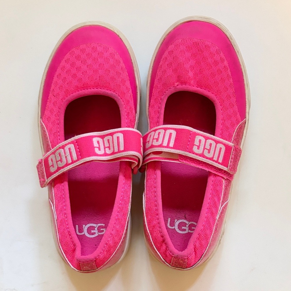 UGG Kids Hot Pink Mary-Jane Sneaker